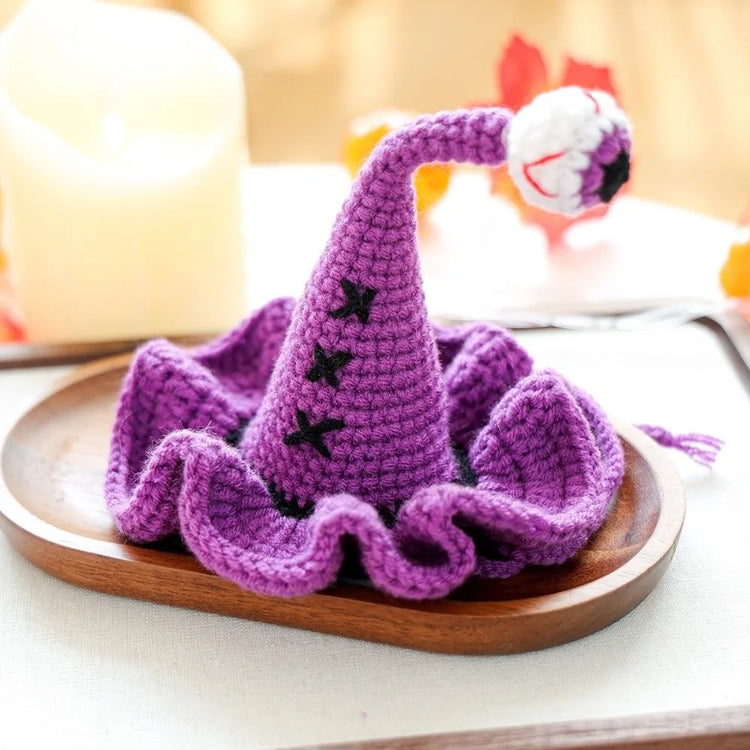 Durable Breathable Halloween Dog Hat Mini Pumpkin Woven Pets Wizard Hat Ghost Hollow Halloween Cat Headgear Pet Accessories