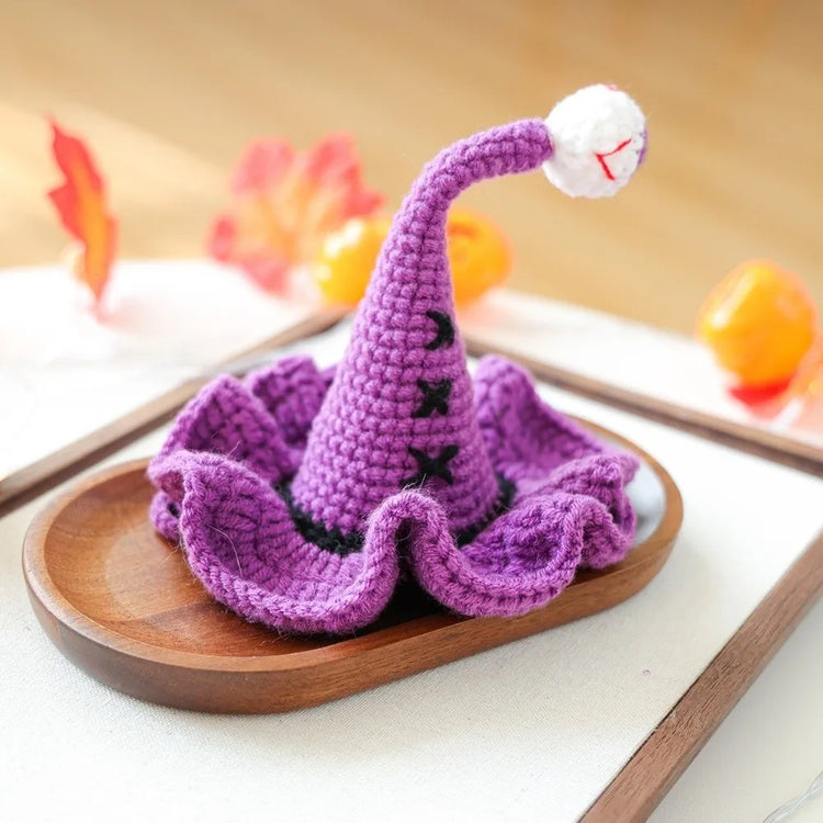 Durable Breathable Halloween Dog Hat Mini Pumpkin Woven Pets Wizard Hat Ghost Hollow Halloween Cat Headgear Pet Accessories